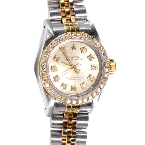 rolex stainless steel and gold wrist watch|Rolex women's stainless steel watch.